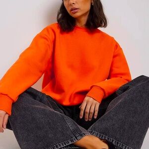Unisex Bright Orange Sweatshirt